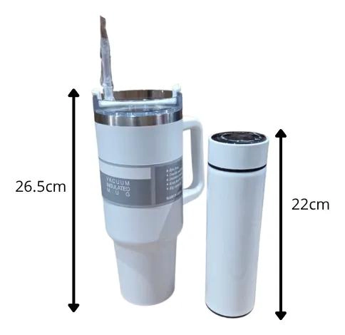 SET VASO TE RMICO Y BOTELLA ACERO INOXIDABLE PARA FRIO Y CALOR - 3