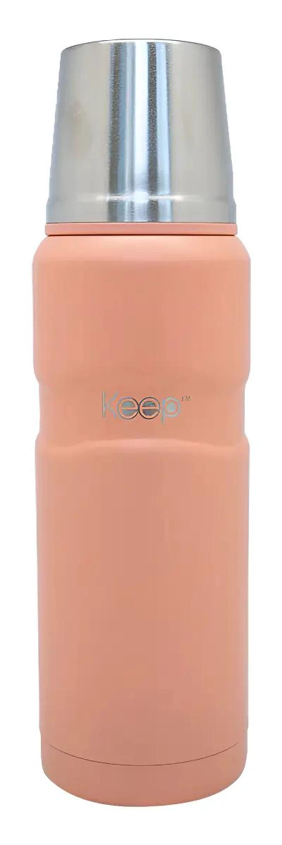 TERMO DE ACERO INOXIDABLE CON CAPACIDAD DE 500 ML PARA BEBIDAS CALIENTES Y FRIAS - 1