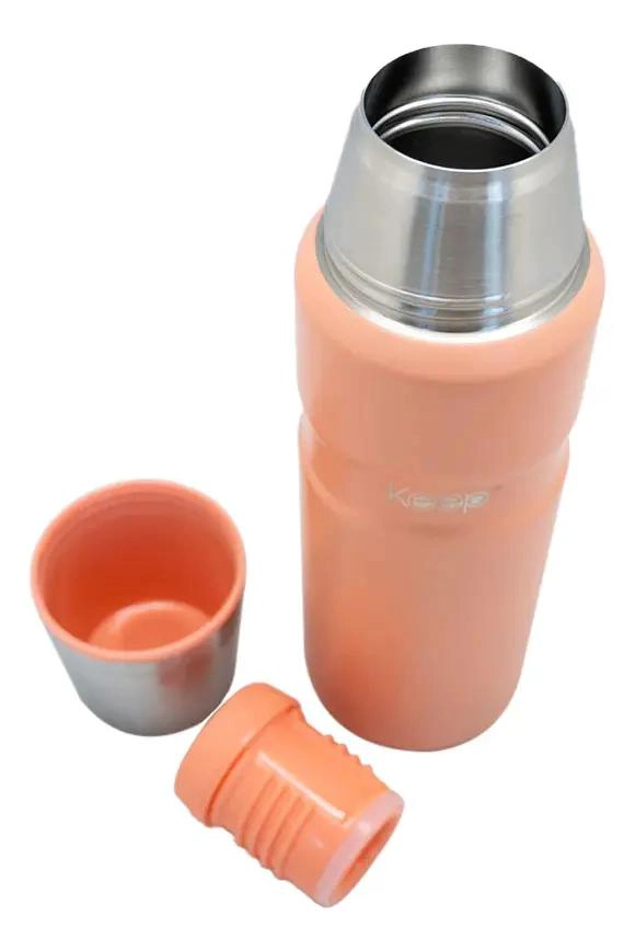 TERMO DE ACERO INOXIDABLE CON CAPACIDAD DE 500 ML PARA BEBIDAS CALIENTES Y FRIAS - 2