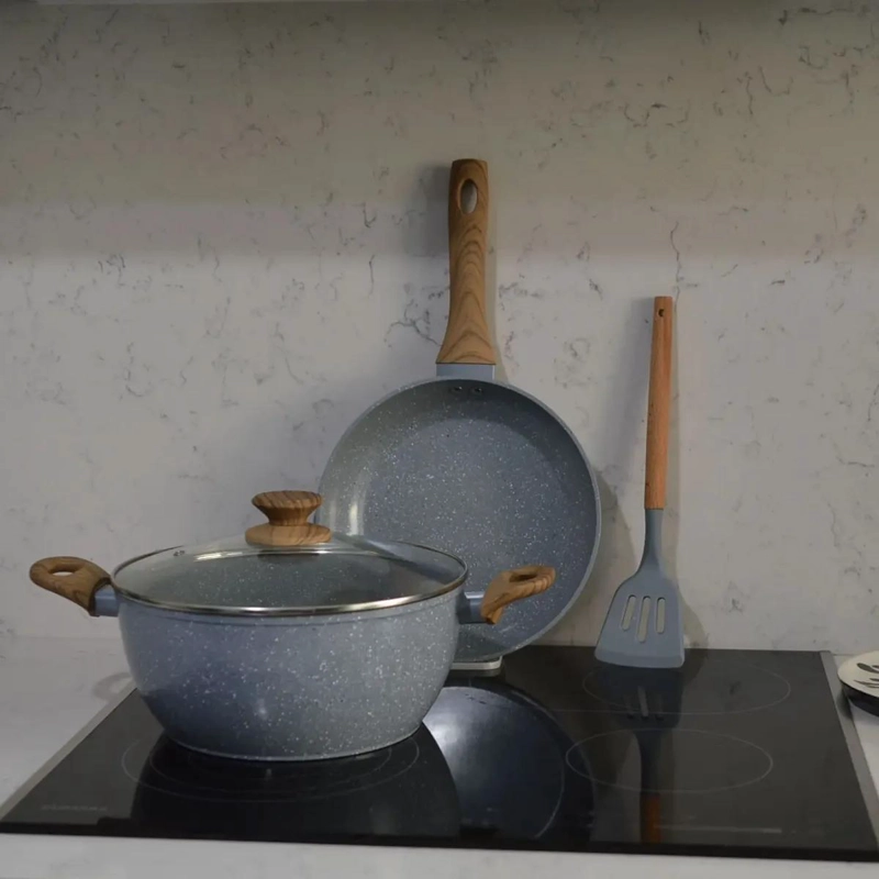 SET DE 4 PIEZAS DE OLLAS Y SARTENES CON RECUBRIMIENTO CERAMICO ANTIADHERENTE - 3
