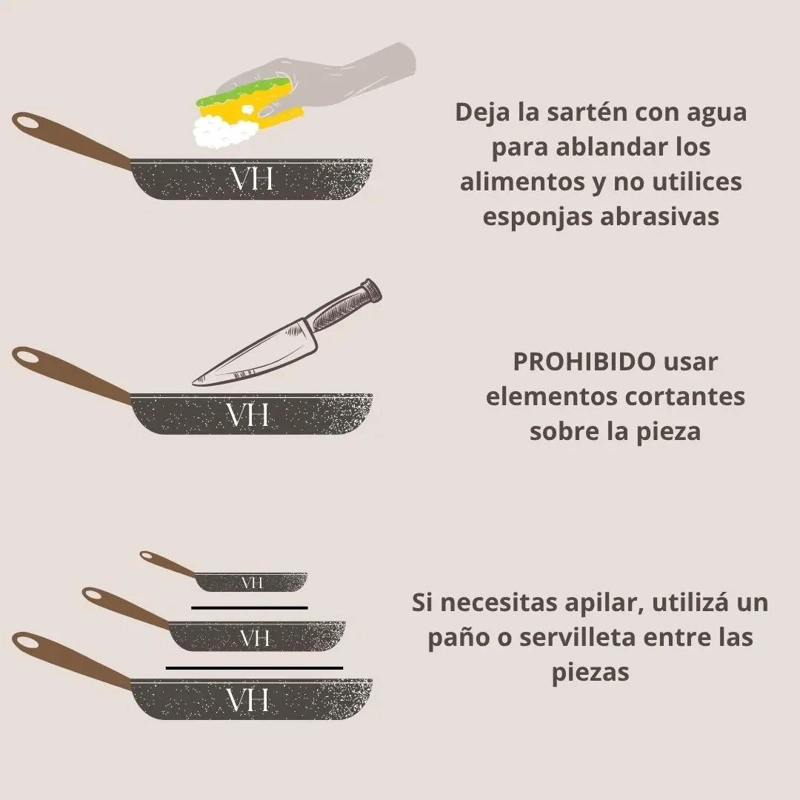 SET DE 4 PIEZAS DE OLLAS Y SARTENES CON RECUBRIMIENTO CERAMICO ANTIADHERENTE - 5