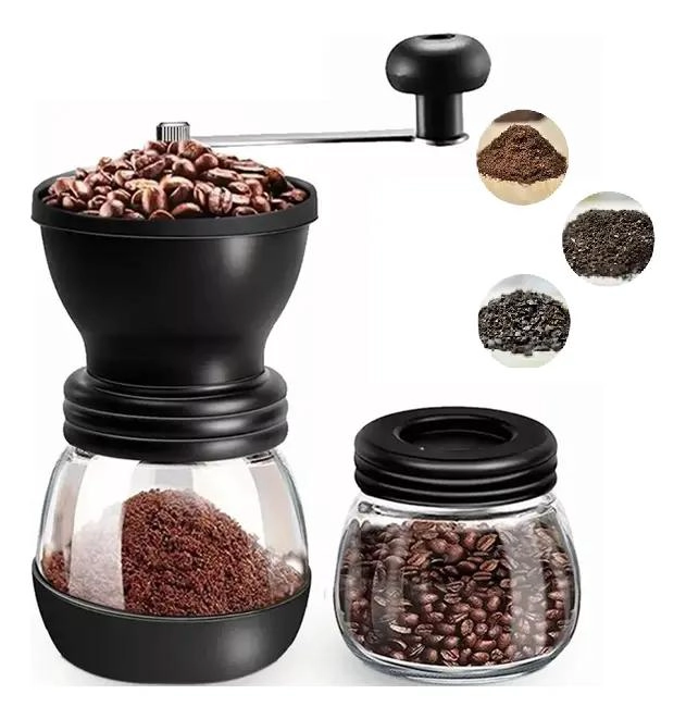 MOLINILLO MANUAL PARA CAFE  CON FUNCION 2 EN 1 PARA GRANOS - 1