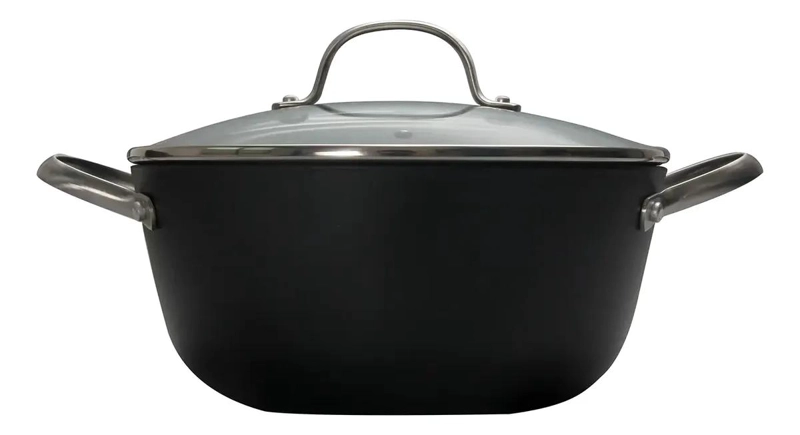 OLLA DE 24 CM CON TAPA DE DISEÑO HONEYCOMB PARA COCINA - 1