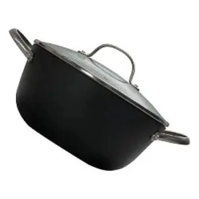 OLLA DE 24 CM CON TAPA DE DISEÑO HONEYCOMB PARA COCINA - 2