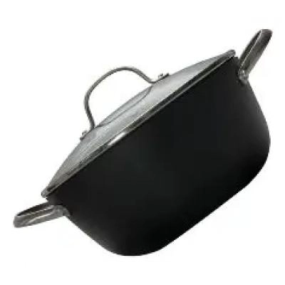 OLLA DE 24 CM CON TAPA DE DISEÑO HONEYCOMB PARA COCINA - 3