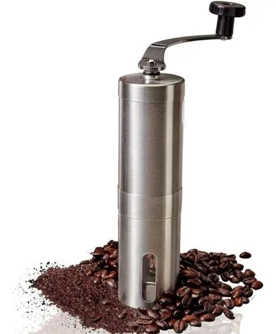 MOLINILLO MANUAL PARA CAFE  CON AJUSTE DE MOLIENDA EN ACERO INOXIDABLE - 1