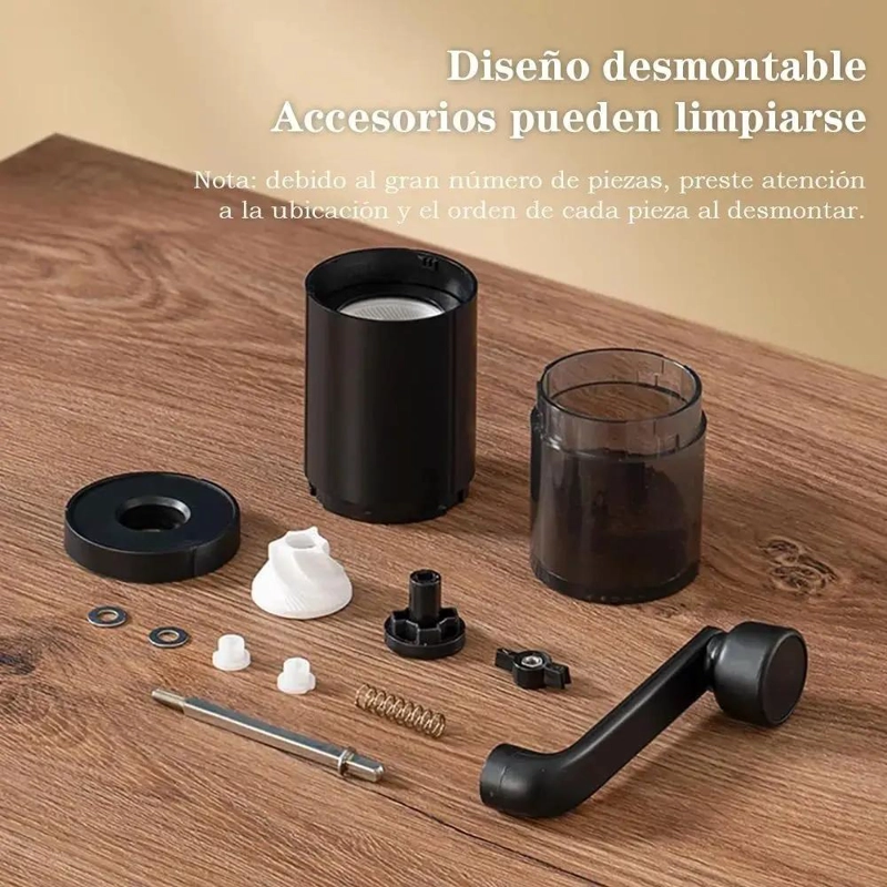 MOLINILLO MANUAL PARA CAFE  Y ESPECIAS CON MECANISMO CERAMICO PORTATIL - 2