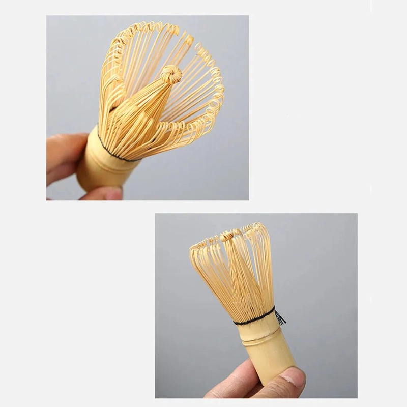 BATIDOR DE BAMBU PARA TE  MATCHA COLOR MARRON CLARO - 1