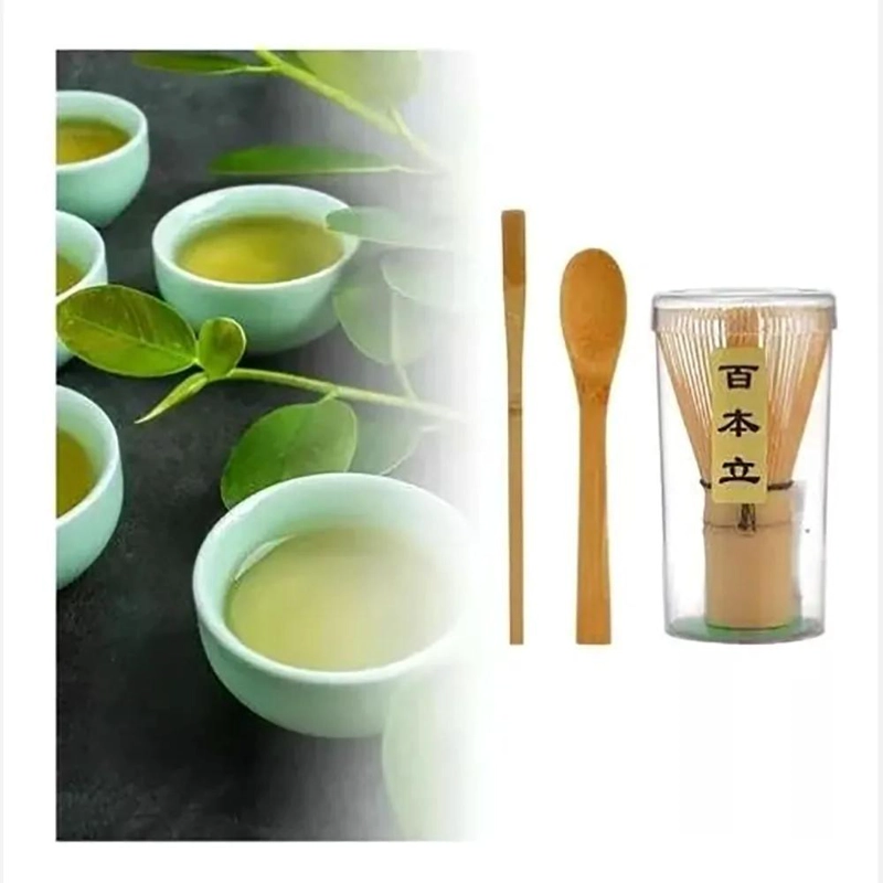 BATIDOR DE BAMBU PARA TE  MATCHA COLOR MARRON CLARO - 2