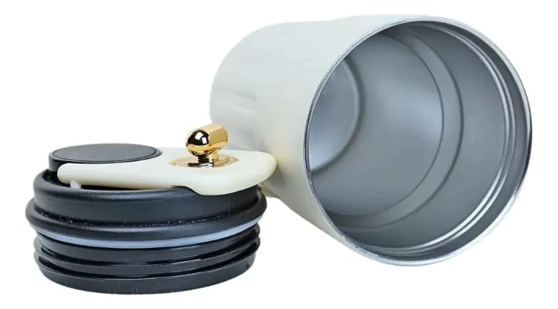 VASO TE RMICO DE ACERO INOXIDABLE CON CAPACIDAD DE 460 ML Y TERMOMETRO INTEGRADO - 4