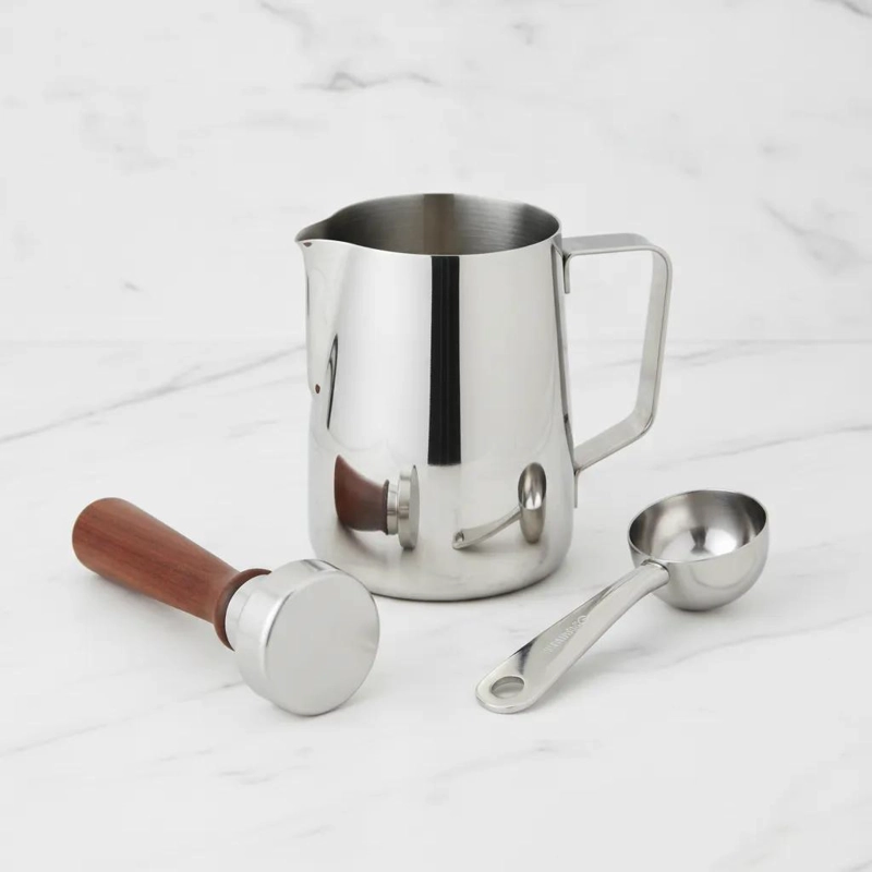 JARRO MEDIDOR DE LECHE DE ACERO INOXIDABLE DE 1000 ML PARA BARISTAS - 4
