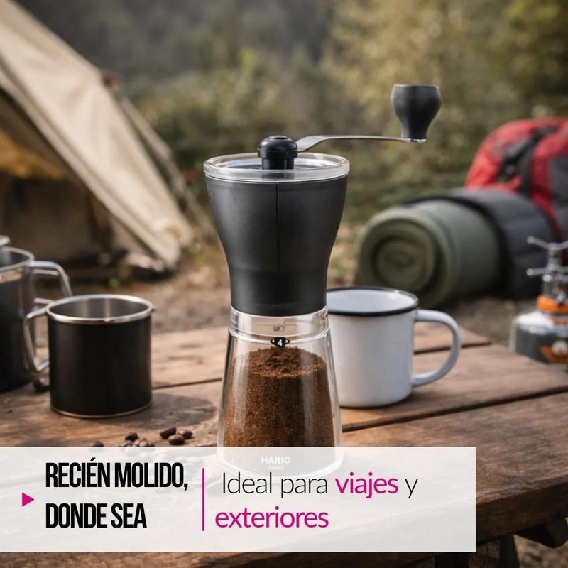 MOLINILLO MANUAL PARA CAFE  CON MUELAS CERAMICAS AJUSTABLES - 3