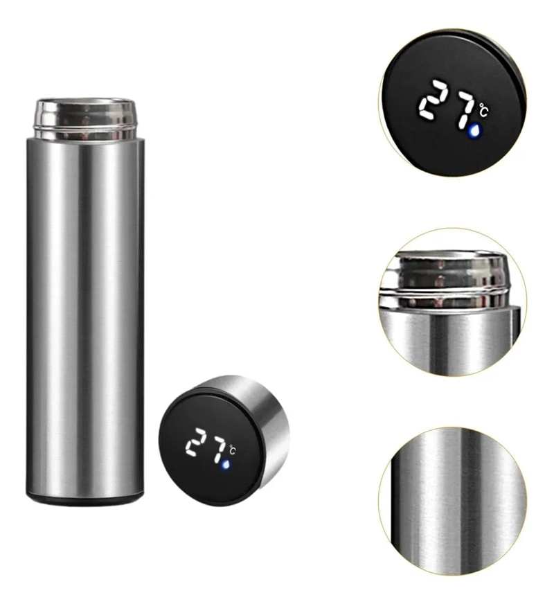 TERMO DIGITAL CON MEDIDOR DE TEMPERATURA Y CAPACIDAD DE 500 ML - 1
