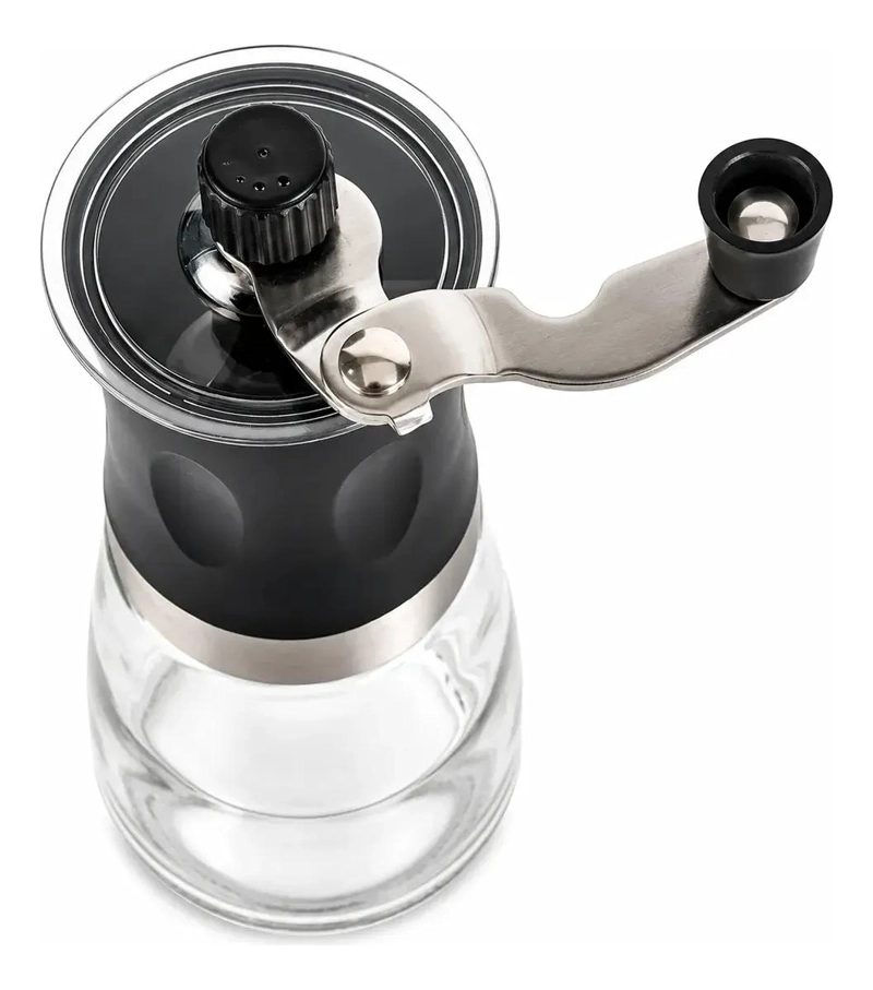 MOLINO MANUAL PARA CAFE  CON CUERPO DE VIDRIO Y MECANISMO AJUSTABLE - 3