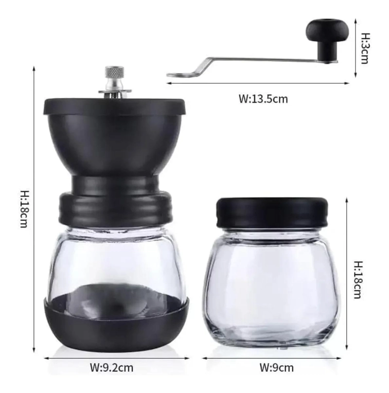 MOLINILLO MANUAL PARA CAFE  Y SEMILLAS CON DISEÑO ERGONOMICO - 4