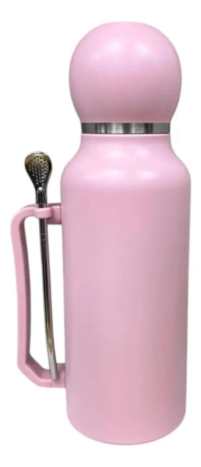 TERMO DE ACERO INOXIDABLE 1.3 LITROS CON MATE Y BOMBILLA INCLUIDOS - 3