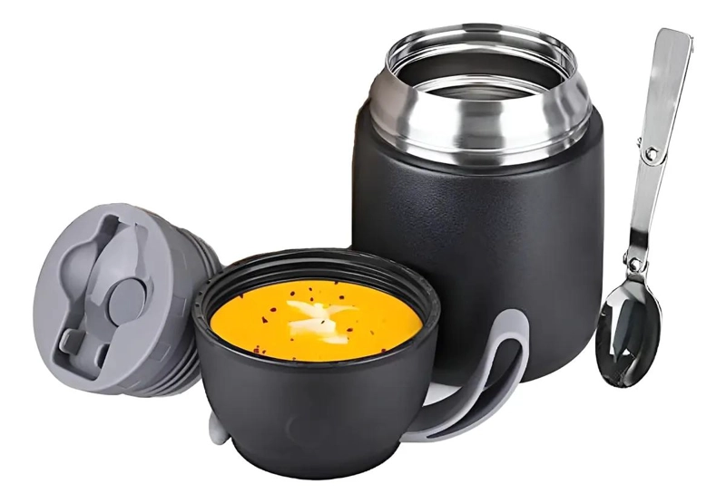 TARRO TERMO PARA MANTENER ALIMENTOS FRIOS Y CALIENTES POR HORAS - 1