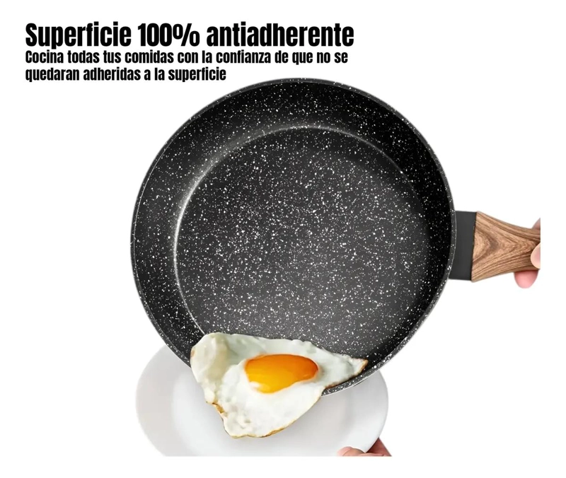 SARTE N WOK DE 28 CM PARA INDUCCION Y FRITURA - 4