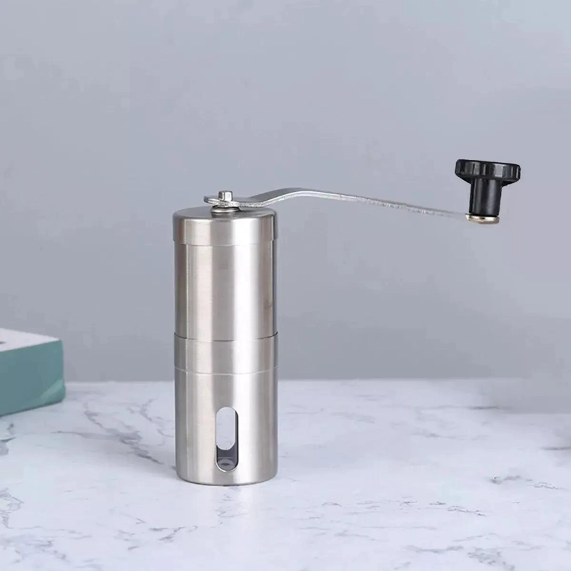 MOLINILLO MANUAL PARA CAFE  CON CUERPO DE ACERO INOXIDABLE DE 12,5 CM - 4