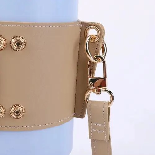 BOLSO PORTA VASOS CON FUNDA AJUSTABLE PARA TERMO Y BOTELLA - 4