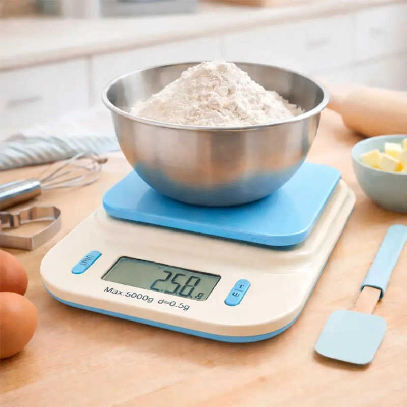 BALANZA DIGITAL PARA COCINA CON CAPACIDAD DE 5 KG Y PRECISION DE 1 G - 1