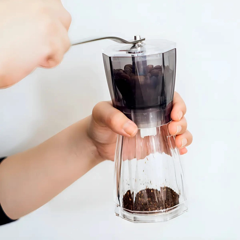 MOLINILLO MANUAL AJUSTABLE PARA CAFE  CON MUELA CERAMICA NEGRA - 2