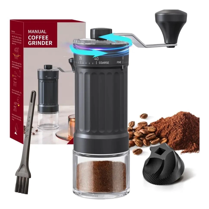 MOLINILLO MANUAL PARA GRANOS DE CAFE  CON MUELA CERAMICA AJUSTABLE - 1