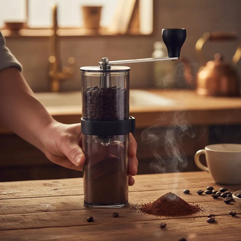 MOLINILLO MANUAL PARA CAFE  CON DISEÑO COMPACTO Y AJUSTABLE - 3