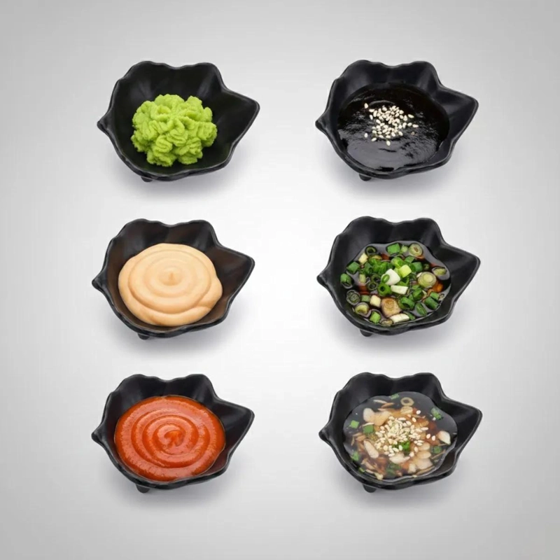 SET DE 12 POCILLOS PARA SALSAS DE MELAMINA CAPACIDAD 2 ONZAS - 4