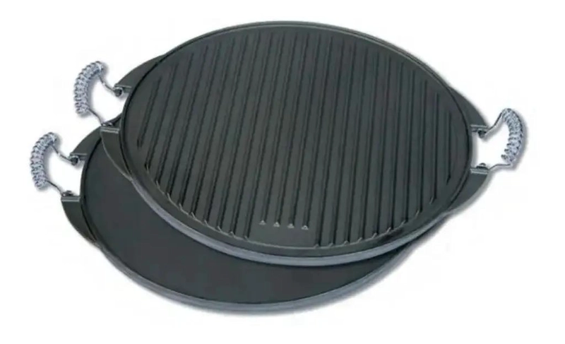 PLANCHA CHURRASQUERA REVERSIBLE PARA COCINA DE 25 CM - 1