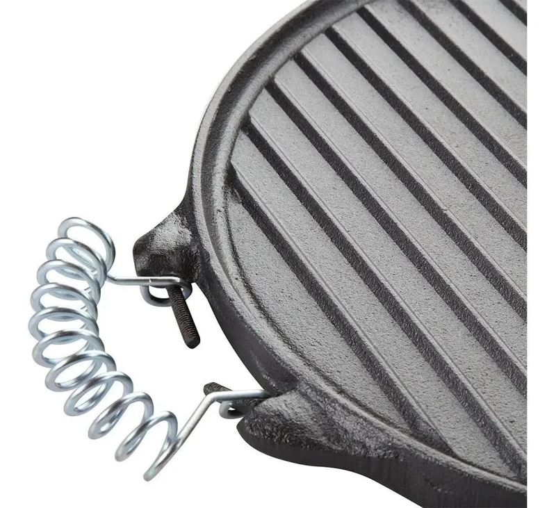 PLANCHA CHURRASQUERA REVERSIBLE PARA COCINA DE 25 CM - 3