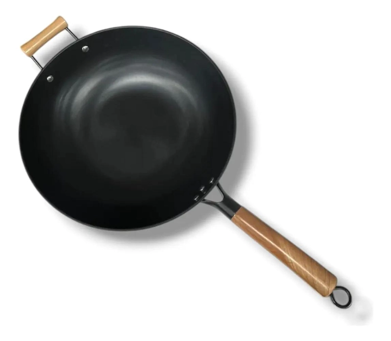 SARTE N WOK ANTIADHERENTE CON MANGO DE MADERA DE 36,5 CM - 4