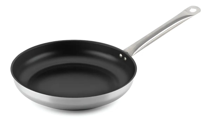 SARTE N DE ACERO INOXIDABLE CON RECUBRIMIENTO ANTIADHERENTE DE 24 CM COLOR GRIS - 1