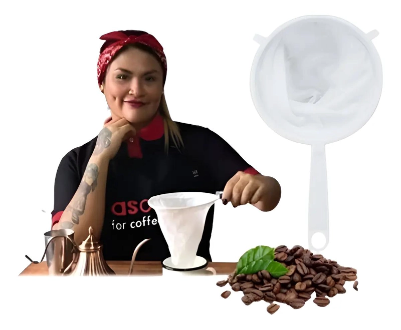 FILTRO REUTILIZABLE DE TELA PARA CAFE  MOLIDO EN GRANO - 4