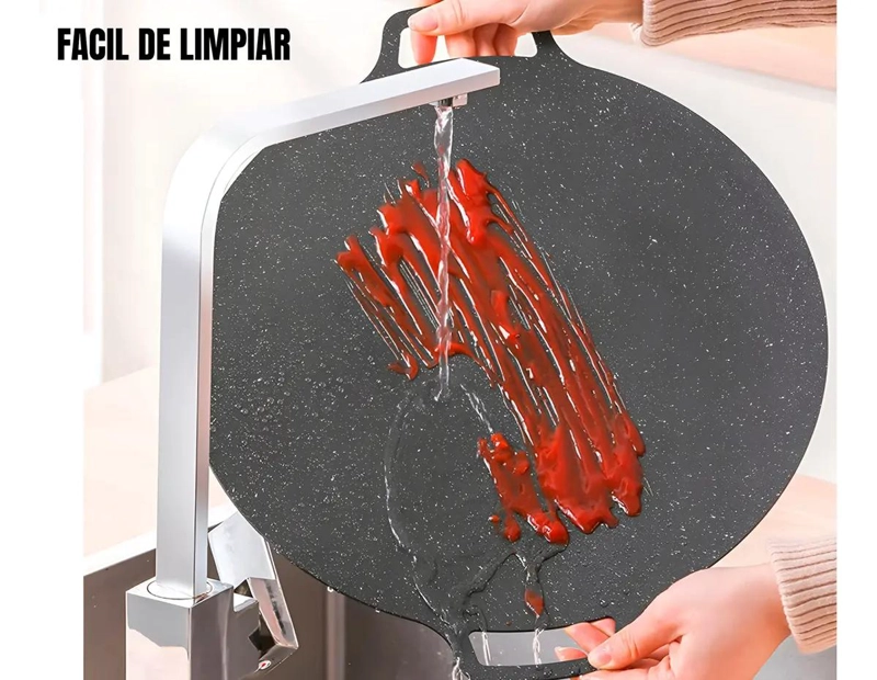 PLANCHA ANTIADHERENTE PARA COCINA IDEAL PARA BUDARE, AREPA Y PAILA - 5