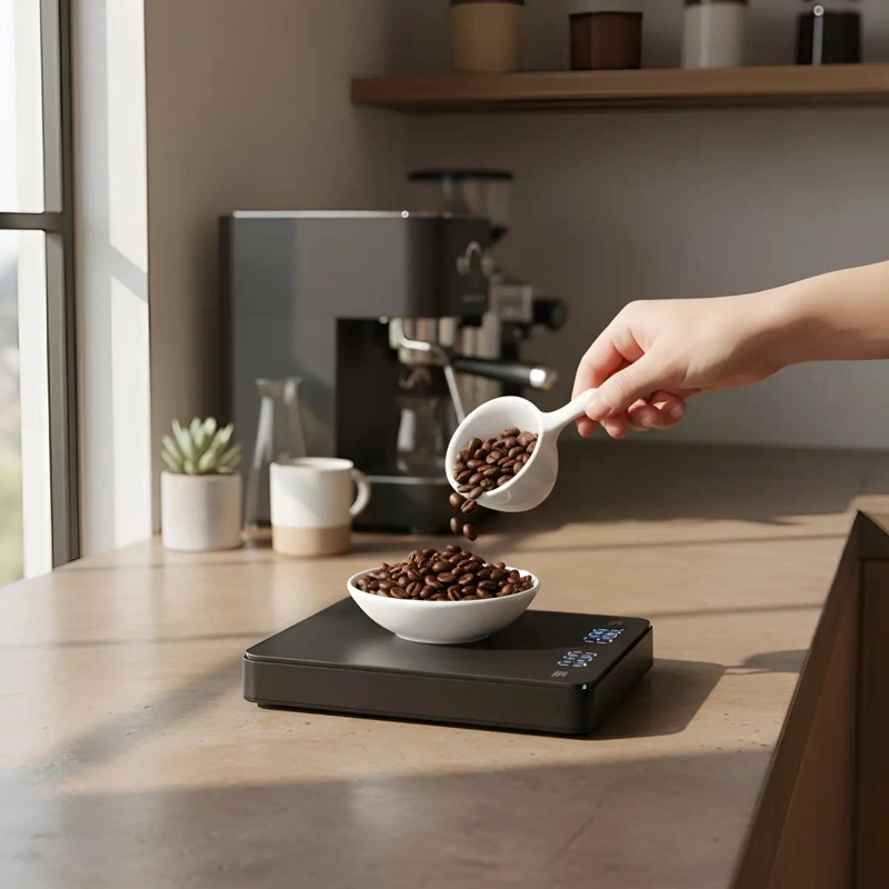 BALANZA DIGITAL PRECISA PARA CAFE  CON TEMPORIZADOR INTEGRADO - 4