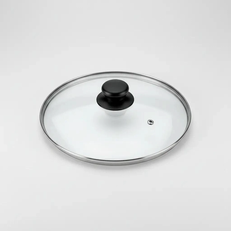 TAPA DE VIDRIO PARA OLLA Y SARTE N DE 26 CM CON BORDE METALICO - 3