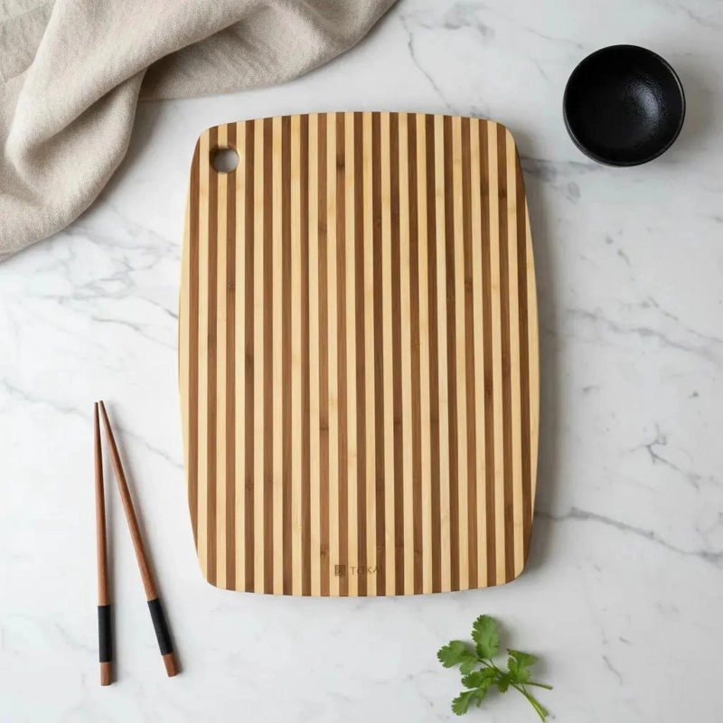 TABLA DE MADERA PARA PICAR Y SERVIR ESTILO JAPONE S DE BAMBU - 3