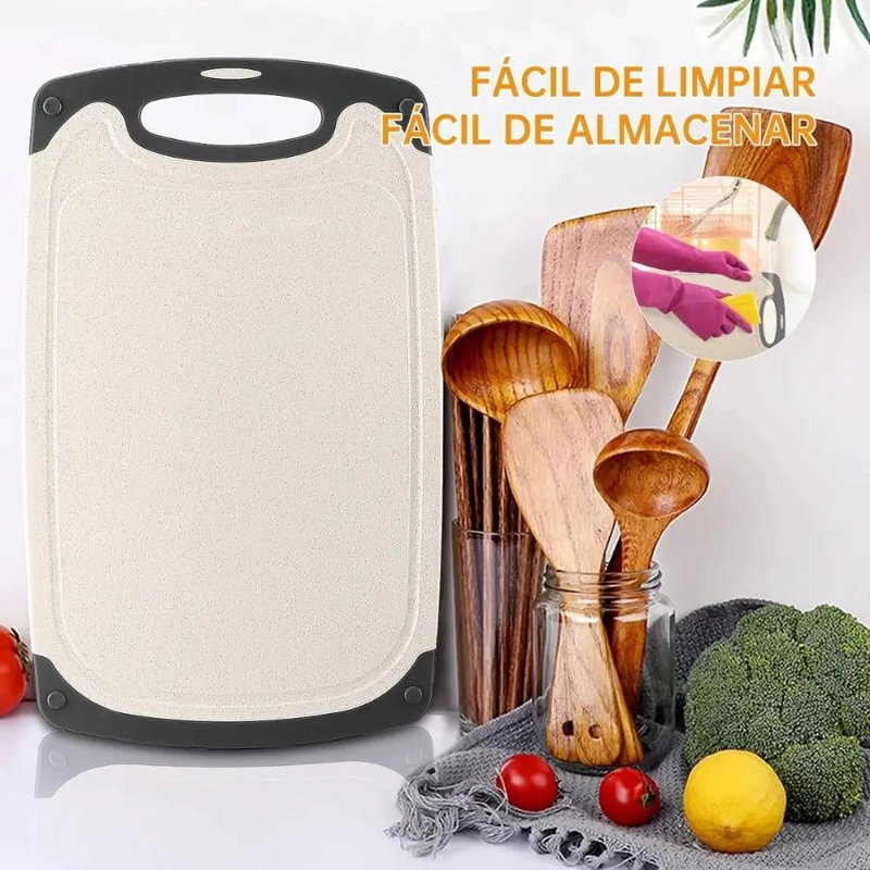 JUEGO DE 3 TABLAS PARA CORTAR EN PLASTICO PARA CARNE Y VERDURAS - 3