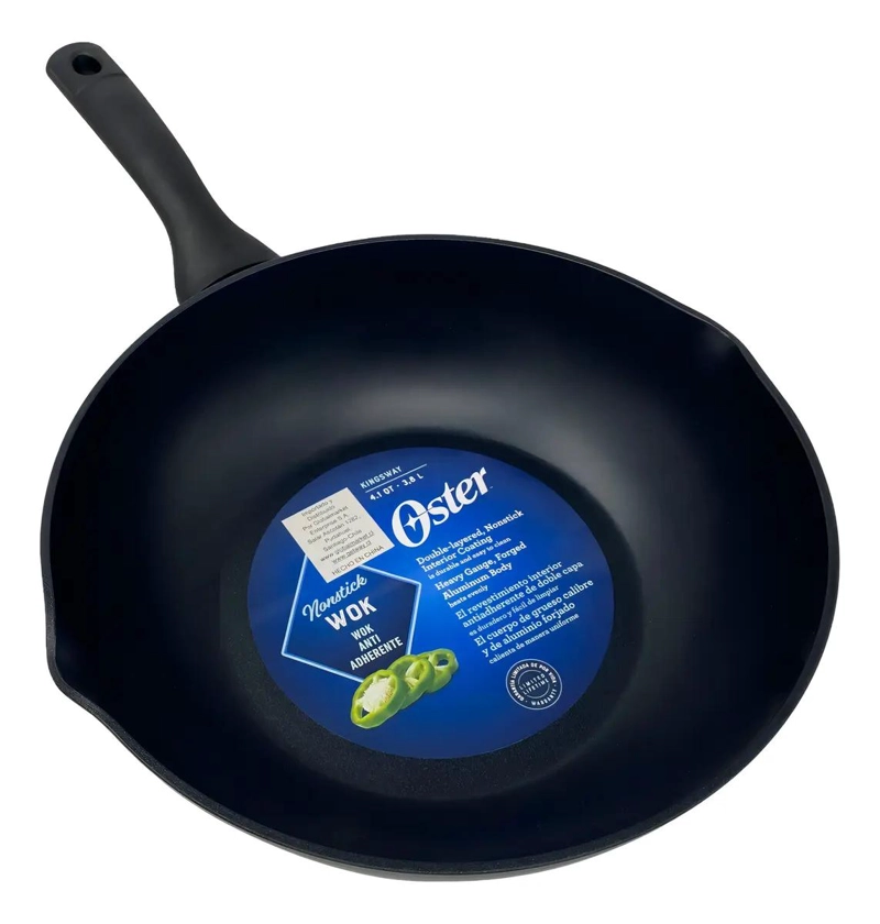 SARTE N WOK DE ALUMINIO FORJADO CON CAPACIDAD DE 3.9 LITROS Y 28.5 CM - 1