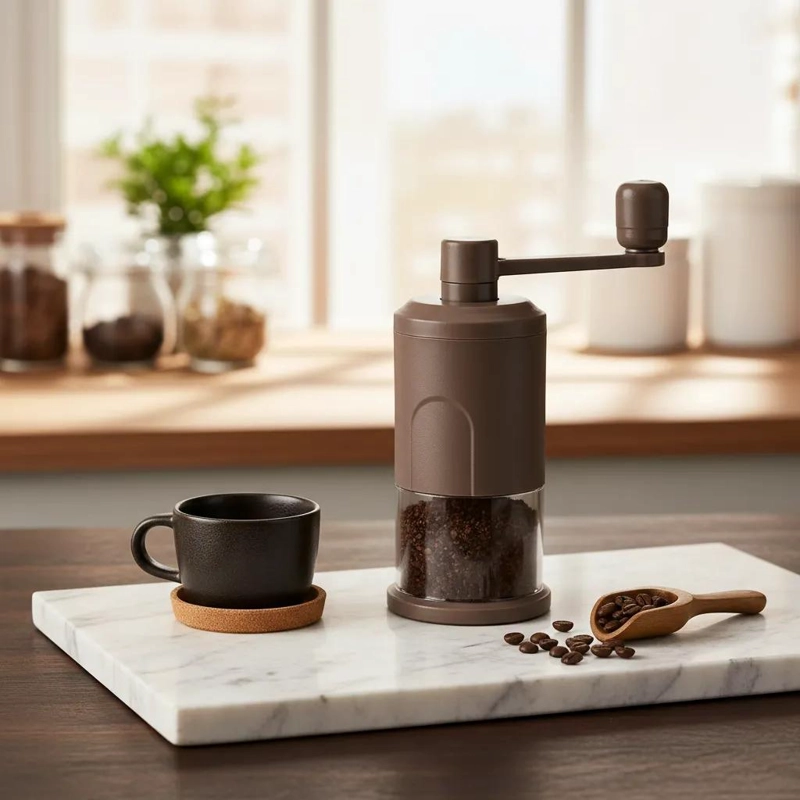 MOLINILLO MANUAL AJUSTABLE PARA CAFE  PORTATIL DE COCINA Y HOGAR - 1