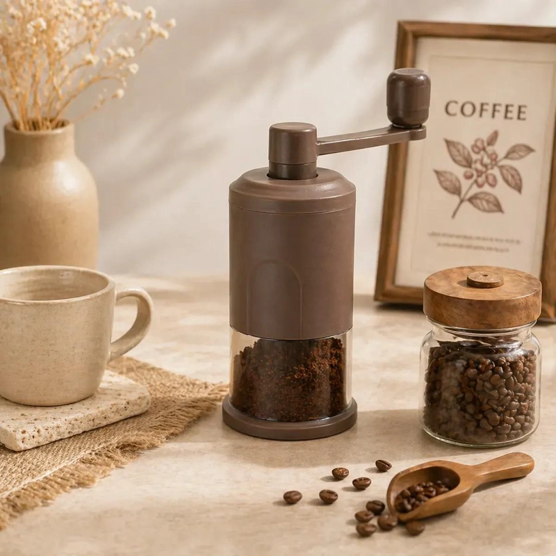 MOLINILLO MANUAL AJUSTABLE PARA CAFE  PORTATIL DE COCINA Y HOGAR - 2
