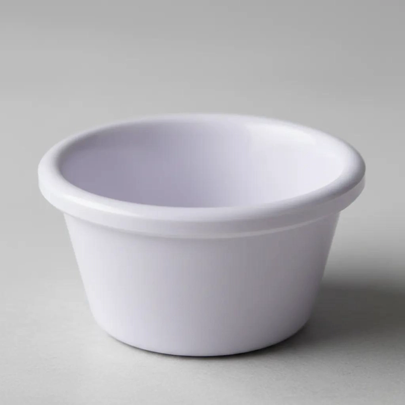 SET DE 12 POCILLOS DE MELAMINA BLANCA PARA SALSAS Y DISPENSAS DE 2 OZ - 5