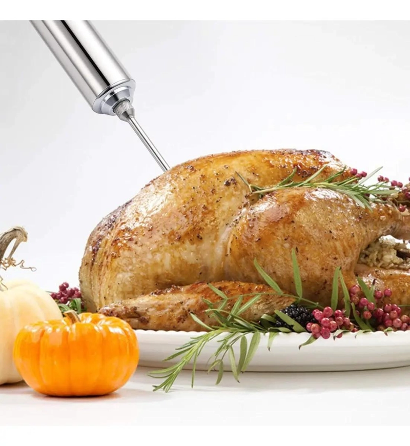 JERINGA PARA COCINA DE ACERO INOXIDABLE 60 ML PARA CARNES - 3