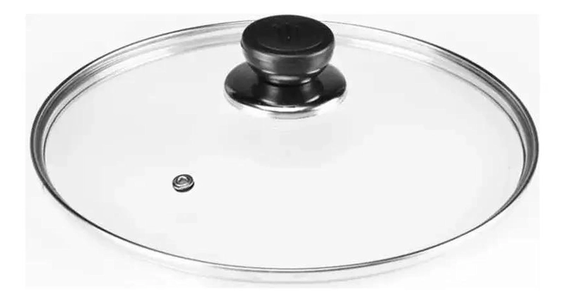 TAPA DE VIDRIO PARA OLLA DE 28 CM CON BORDE RESISTENTE - 1