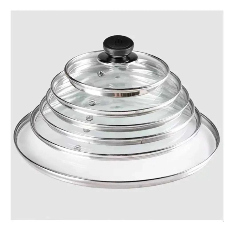 TAPA DE VIDRIO PARA OLLA DE 28 CM CON BORDE RESISTENTE - 2