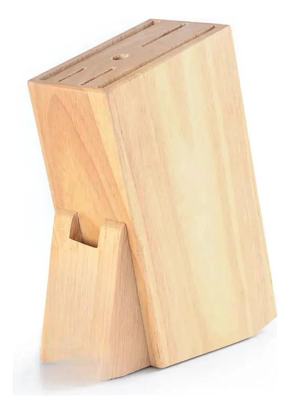 PORTA CUCHILLOS DE BAMBU PARA UTENSILIOS DE COCINA 23X14X8 CM - 1
