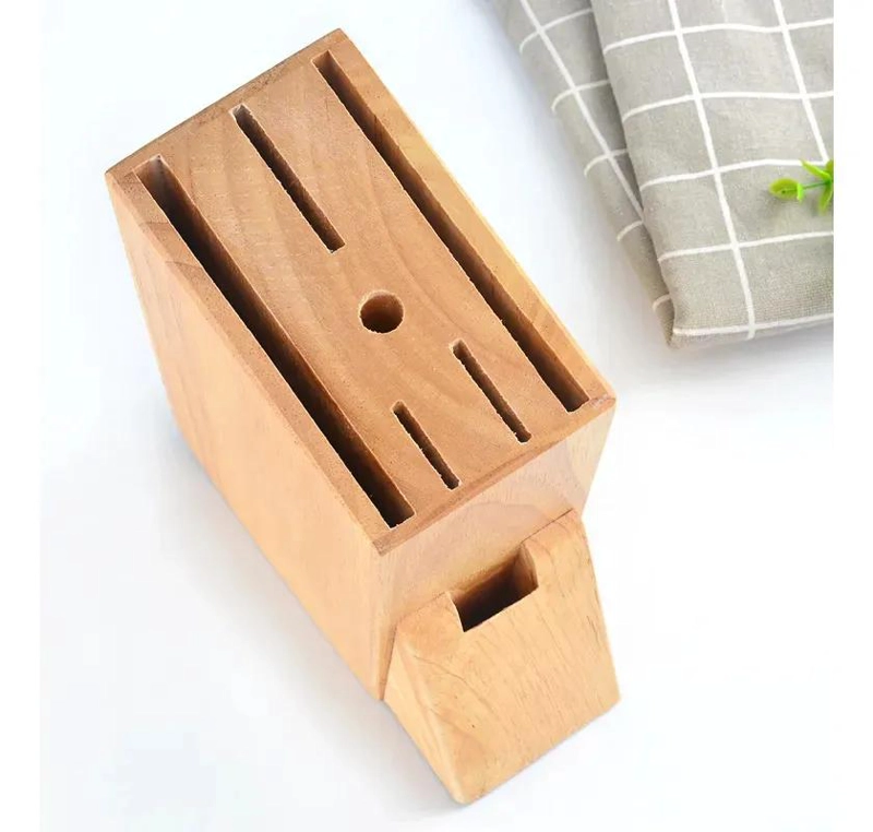PORTA CUCHILLOS DE BAMBU PARA UTENSILIOS DE COCINA 23X14X8 CM - 2