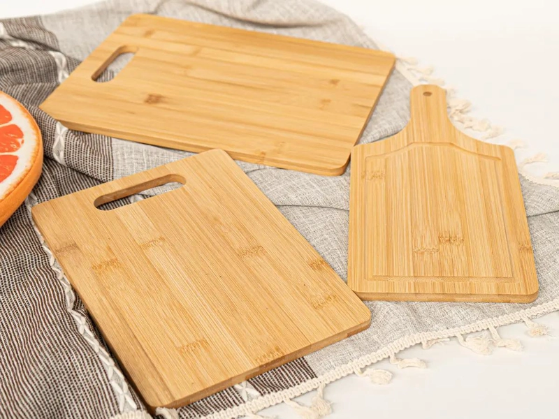 SET DE 3 TABLAS DE BAMBU ECOLOGICAS PARA PICAR ALIMENTOS - 2