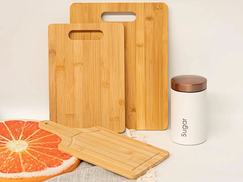 SET DE 3 TABLAS DE BAMBU ECOLOGICAS PARA PICAR ALIMENTOS - 3